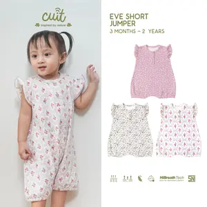 [NEW LAUNCH] Cuit Eve Short Jumper Motif Floral - Pakaian Anak Perempuan Motif Bunga Lucu 3 Bulan - 2 Tahun
