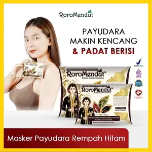 Roro Mendut Masker Payudara Rempah Hitam Breast Mask untuk Anti Aging Mengencangkan Kulit Lembut & Payudara Makin Kencang & Padat Berisi