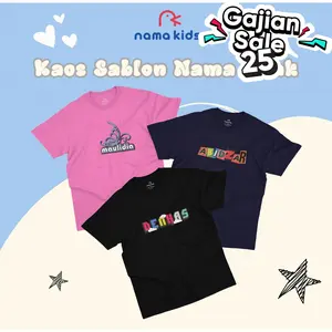 KAOS NAMA ANAK KAOS ANAK KAOS NAMA BAYI KAOS NAMA BAYI KAOS NAMA KAOS SABLON NAMA Katun Perempuan