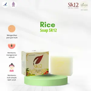 Sabun SR12 Rice Soap Mengecilkan Pori-pori Kulit Membantu Meregenerasi Sel Kulit Mencerahkan Perawatan Tubuh & Wajah