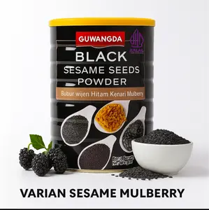 Guwangda Bubur Wijen Hitam Black Sesame Bubuk Wijen Hitam Seed Biji Lezat Hangat & Penuh Nutrisi Alami Kaya Antioksidan Meningkatkan Energi Stamina - Bahan