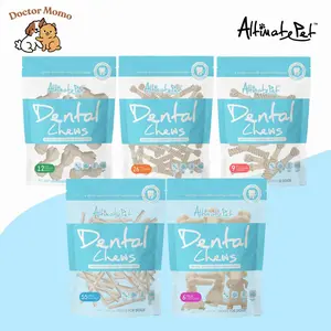 Altimate Dental Chews Spearmint Breath Strips Milk Fresh Breath Rawhide Grain Free Plaque Tartar Dog Snack Treat Anjing Bau Mulut Plak