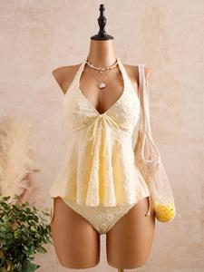 Traje de baño tankini para mujer, traje de dos piezas elegante y cómodo, ideal para fiestas en la piscina y vacaciones