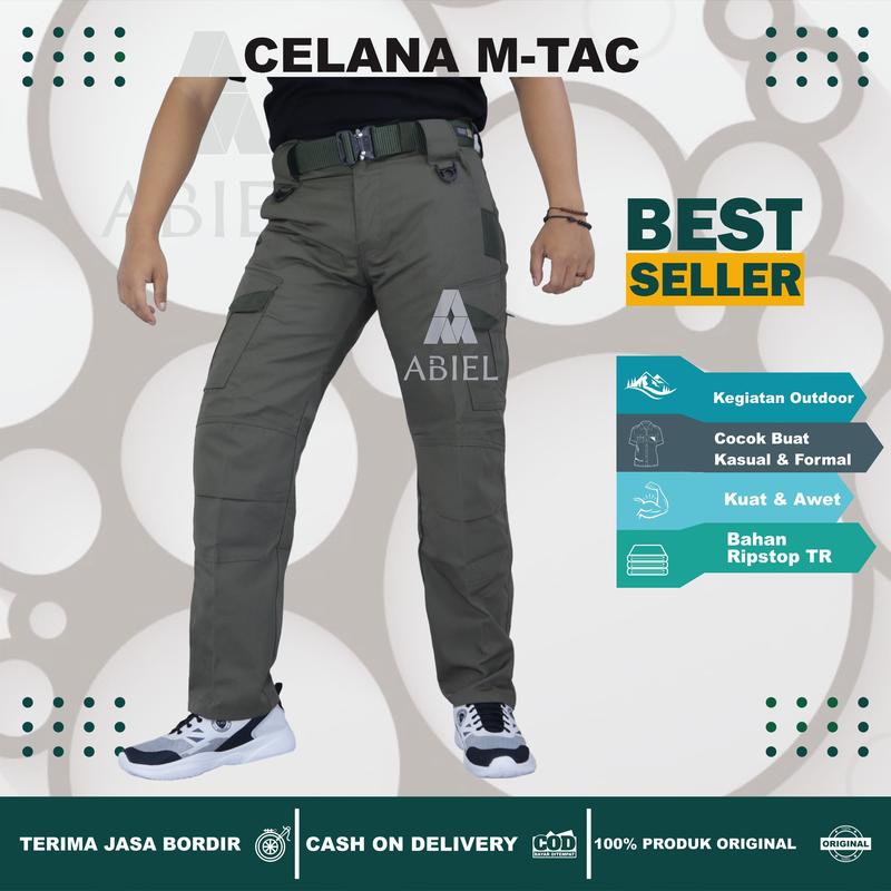(DIKIRIM DARI BANDUNG) Celana Tactical  Pria M-TAC Panjang Cargo Celana Outdoor Gunung Hiking Sport 7