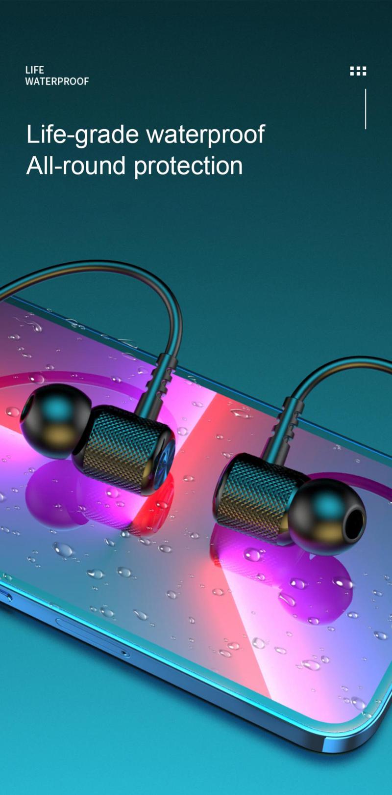 Product Introduction of Fone Cute Cool Bluetooth Earphones Wireless Headphones Magnetic Sport Neckband Neck-hanging TWS Earbuds Wireless Blutooth Headset with Mic NEW 18