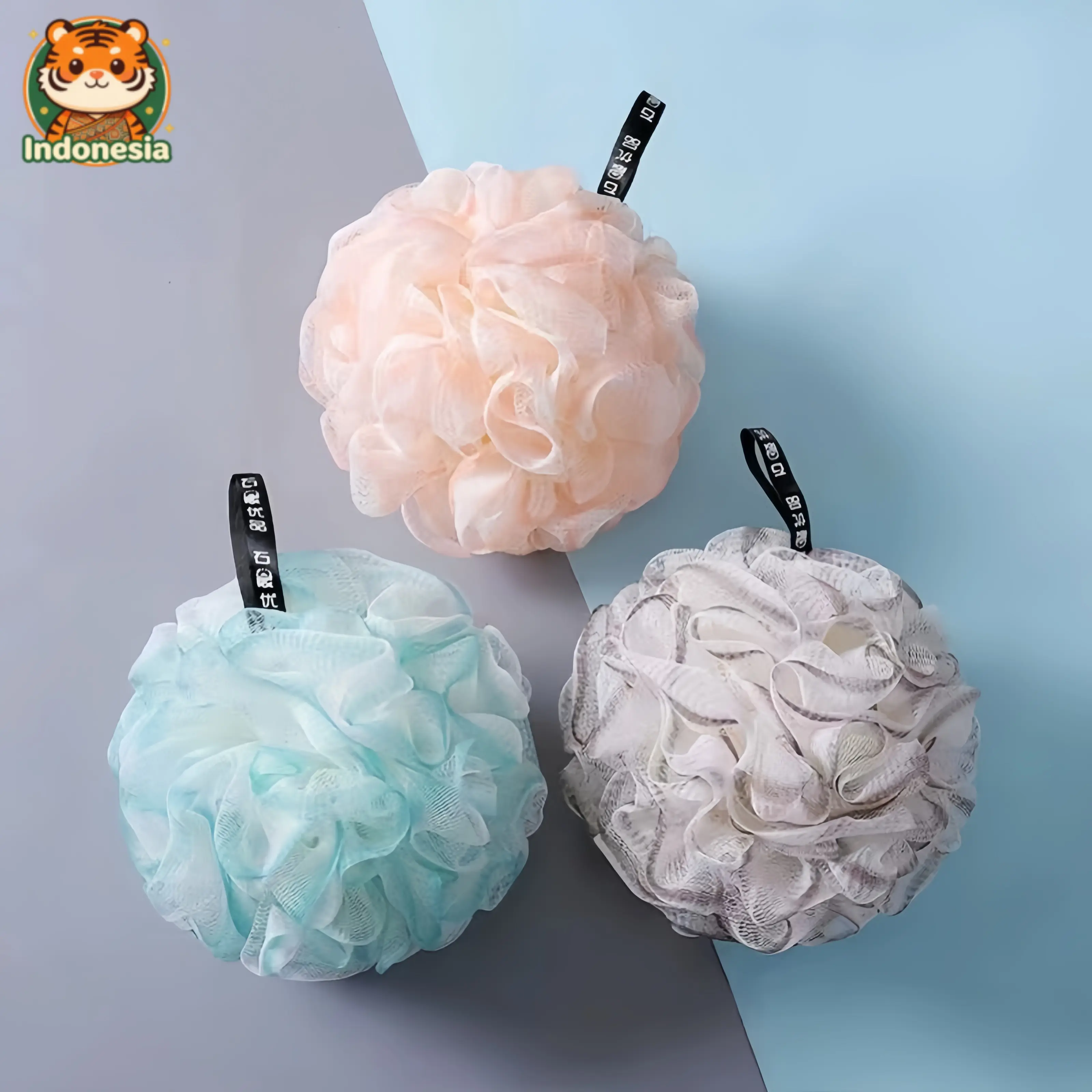 SHOWER PUFF | BATH PUFF SUPER PREMIUM QUALITY SIZE BESAR & PADAT