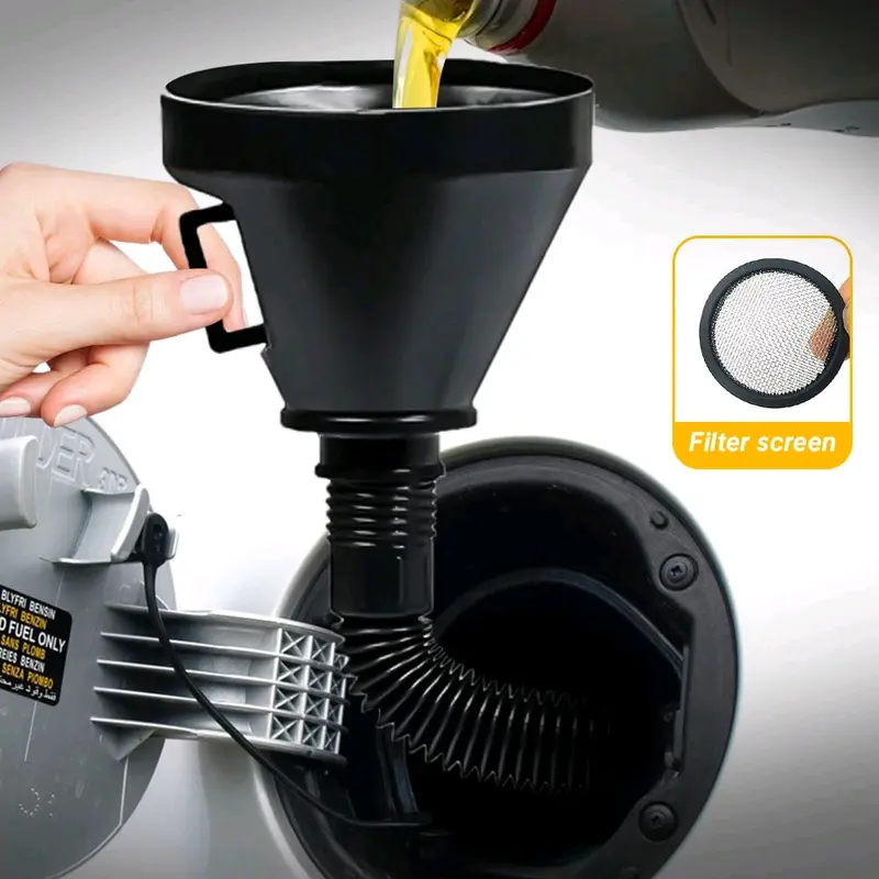 Corong Minyak Bensin Wide Funnel 13.5cm dengan Selang 3