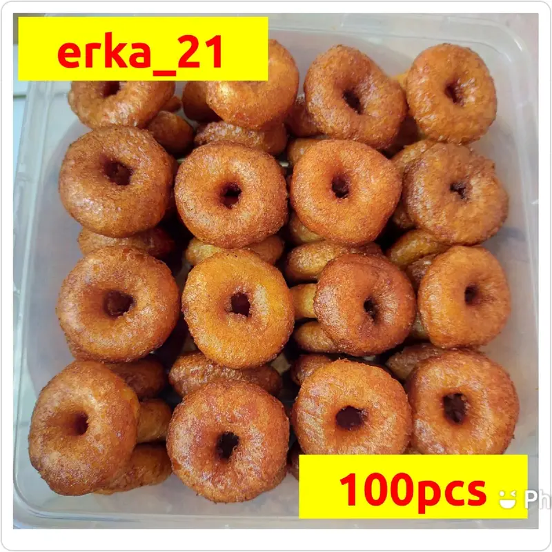 Kue Cincin Mini Gula Merah 100 Pcs kue ali agrem camilan Food snack 7