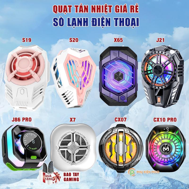 Quạt tản nhiệt điện thoại sò lạnh Memo CX07 / S19 / J20 / K13 Max / X65 / X12 Plus / CX10 / CX15 / J86 Pro - Sò lạnh tản nhiệt giá rẻ 2025 Phụ Kiện