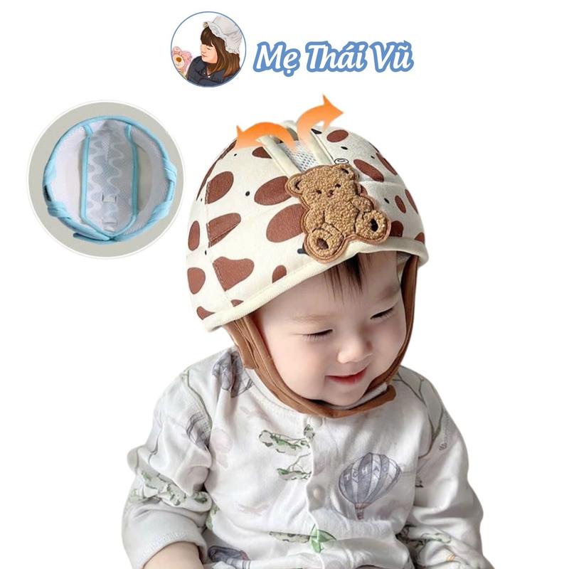 Mũ Bảo Vệ Đầu CAO CẤP Mũ Bảo Hiểm Tập Đi Tập Bò Siêu Nhẹ Thoáng Khí An Toàn Cho Bé 6 tháng - 3 tuổi