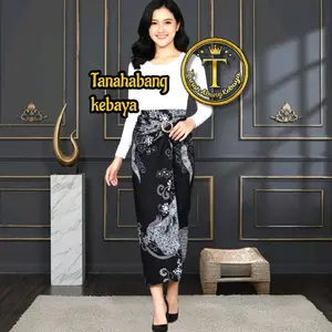 tanahabangkebaya Rok lilit batik jumputan wanita wisuda gratis ring motif terbaru maron