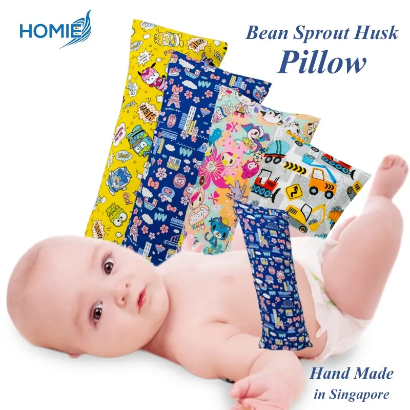 【Baby  Organic Bean Sprout Husk Pillow】 Beansprout Pillow Baby pillow#100% handmade in Singapore#Better Sleep Baby Hug