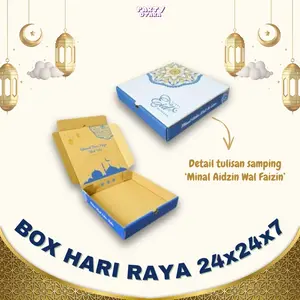 BOX HARI RAYA 24x24x7 Cm-BOX HAMPERS HADIAH HARI RAYA IDUL FITIR