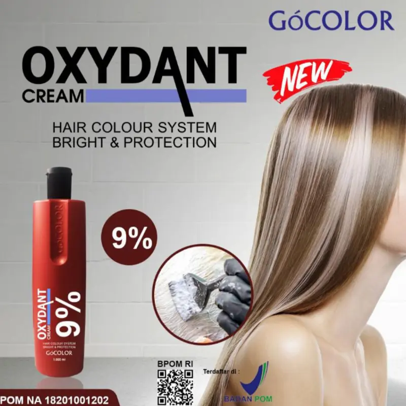Go Street oxydant developer cream1Kg - campuran warna bleaching rambut 3
