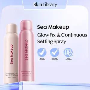 Sea Makeup Stayput Glow Fix & Continuous Setting Spray - Longlasting makeup 24 jam flawless velvet finish fine mist spray primer matte makeup kosmetik wajah tahan lama oil control Makeup Anti-Longsor Glowing Korean Glass Skin with Aloe Vera Extract Finish