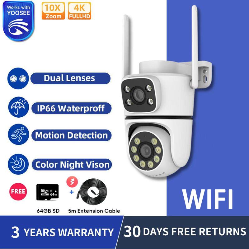 【Free 64GB +5M CABEL】YOOSEE Outdoor -WiFi -Camera WaterProof - TikTok ...