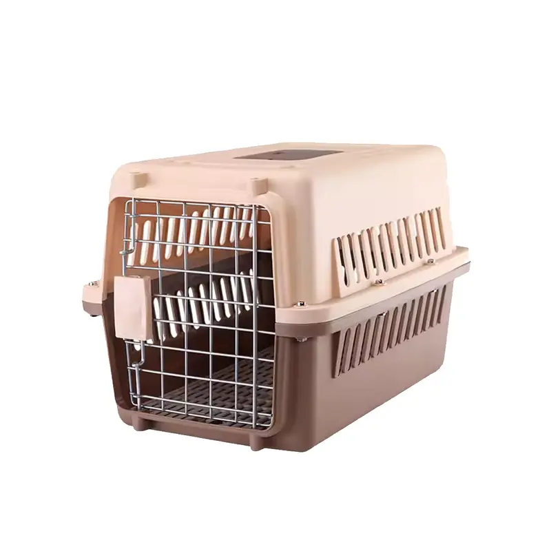Pawsitive Vibes Kandang Kucing dan anjing ukuran kecil Pet Cargo untuk Traveling dengan Kunci Pintu Kuat 3