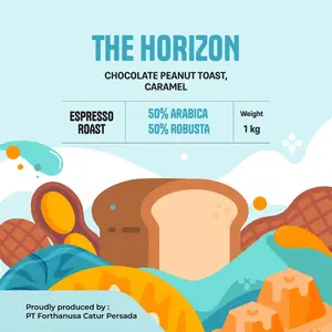 The Horizon Espresso Blend - Biji Kopi - 50% Kopi Arabika dan 50% Kopi Robusta by FORTH Coffee Co.