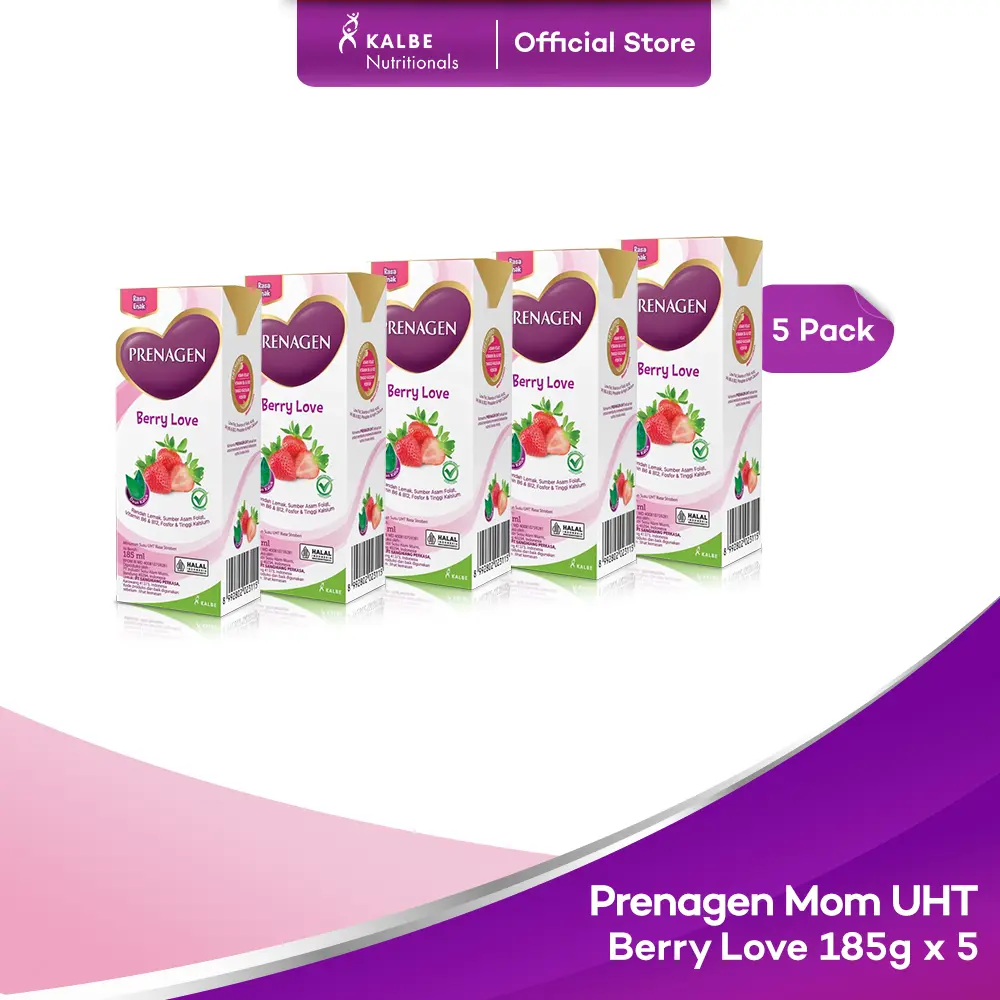 Prenagen Mom UHT Berry Love 185ml - Isi 5 Pcs
