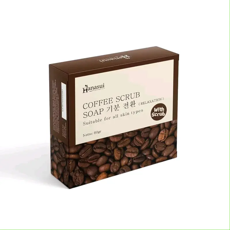 Coffee Soap Hanasui 60gr Mencerahkan Semua Jenis Kulit Pencerah Tubuh 2