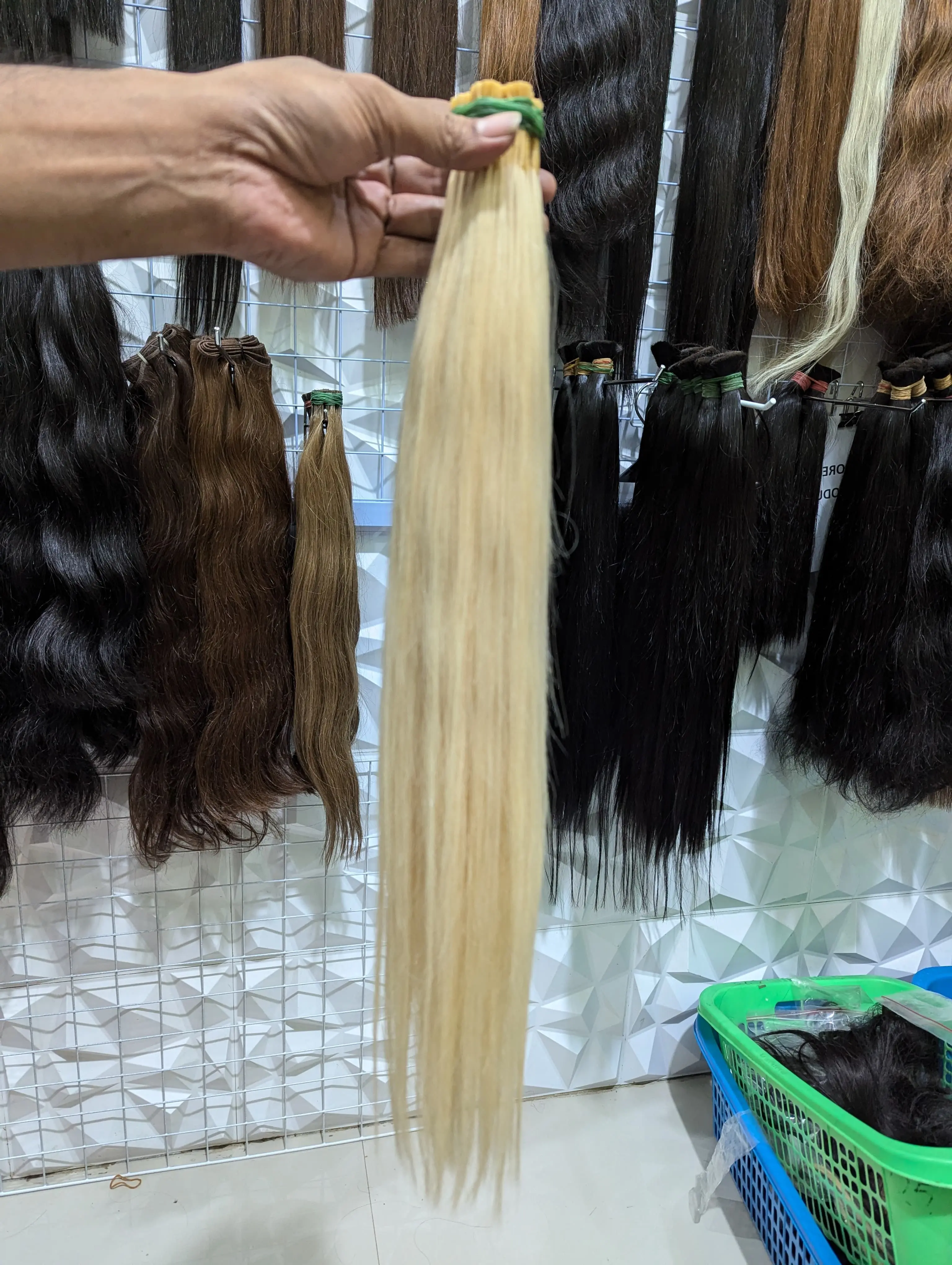 EXTENSION BLONDE #613 50 CM 20  - 100 HELAI, PREMIUM