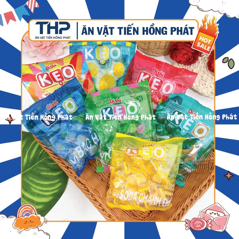 Kẹo Oishi vị Ổi / Bạc Hà / Me / Soda Chanh Đá / Thập cẩm / Vải thiều ướp lạnh