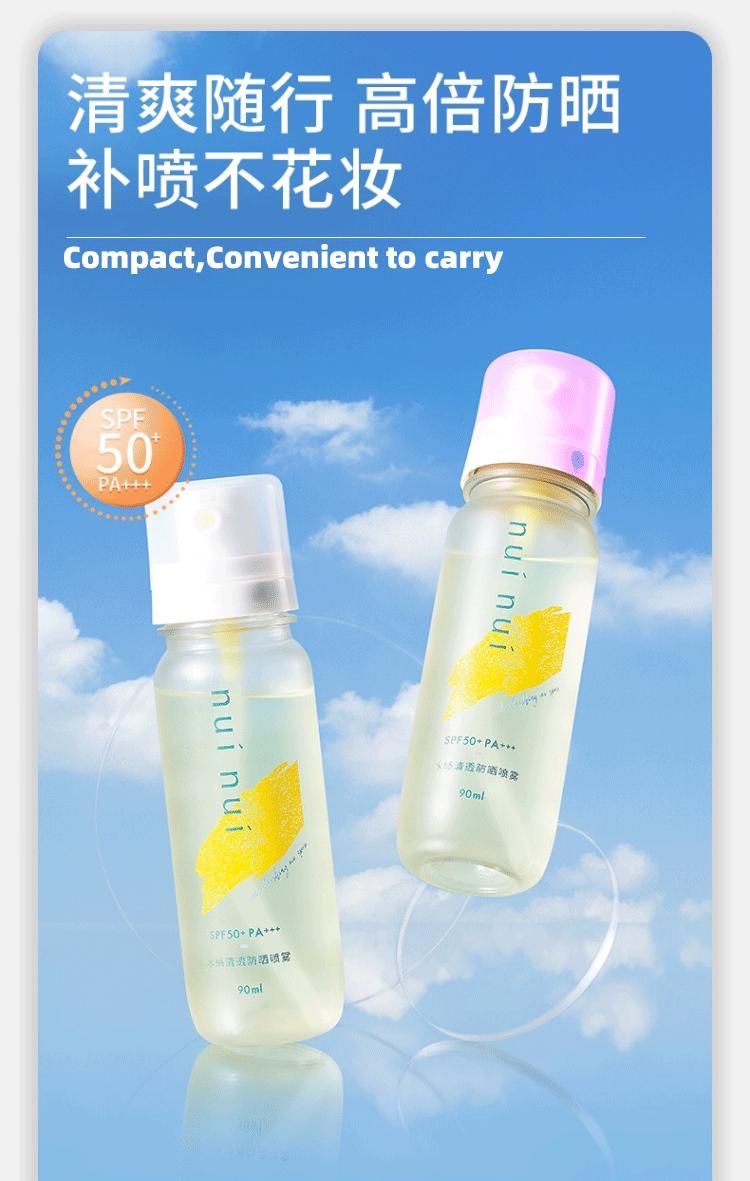 Product Introduction of (2) [Nui Nui] sunscreen spray UV protection 90ml/Pcs 0