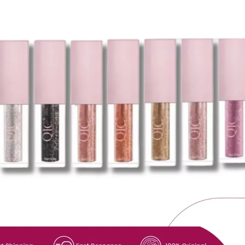 Qic Eyeshadow Mata Make up Cair Glitter 0