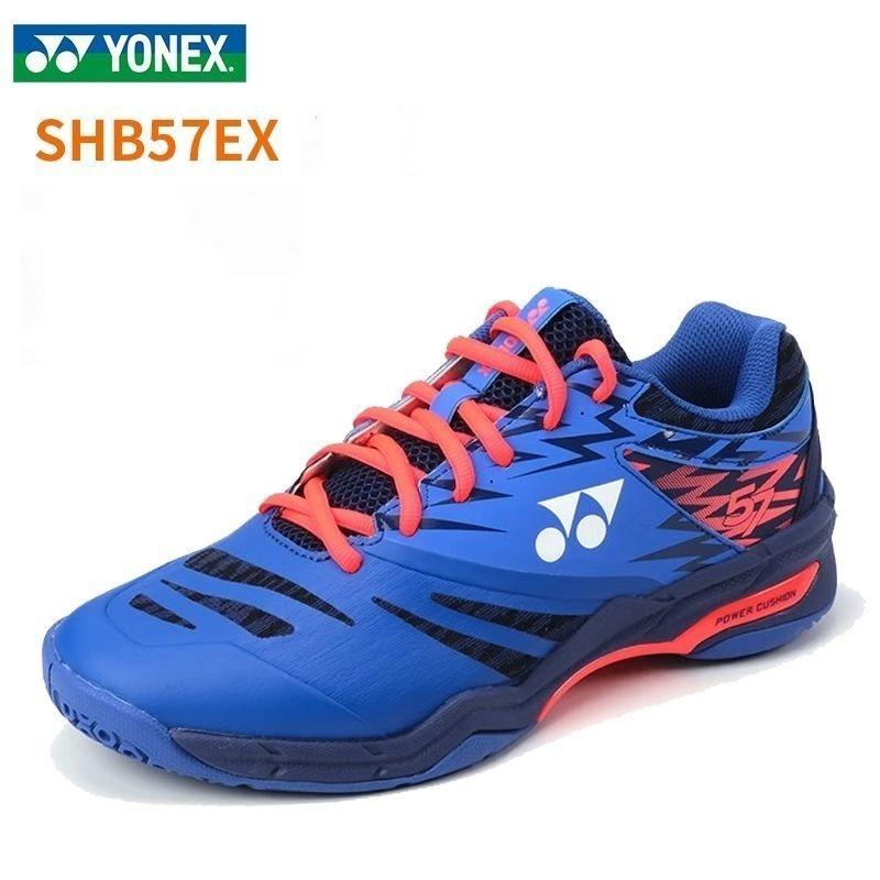 Product Introduction of Yonex Professional Badminton Shoes SHB57EX Men Women Anti-slip Shock Absorption Lindan Sports Shoes 24