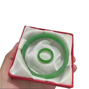 TERBARU SET PERHIASAN GELANG DAN CINCIN GIOK