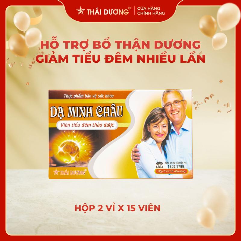  Viên tiểu đêm Dạ Minh Châu Sao Thái Dương - Hỗ trợ cải thiện tiểu đêm 