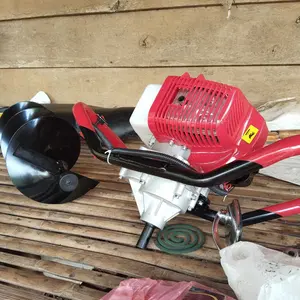 REAIM Mesin Bor Tanah 2-Tak Earth Auger Drill dengan Spiral Titanium Steel Kuat untuk Penggalian Lubang Tanah & Penanaman Pohon Kedalaman 25CM Termasuk Cocok untuk Pertanian & Konstruksi