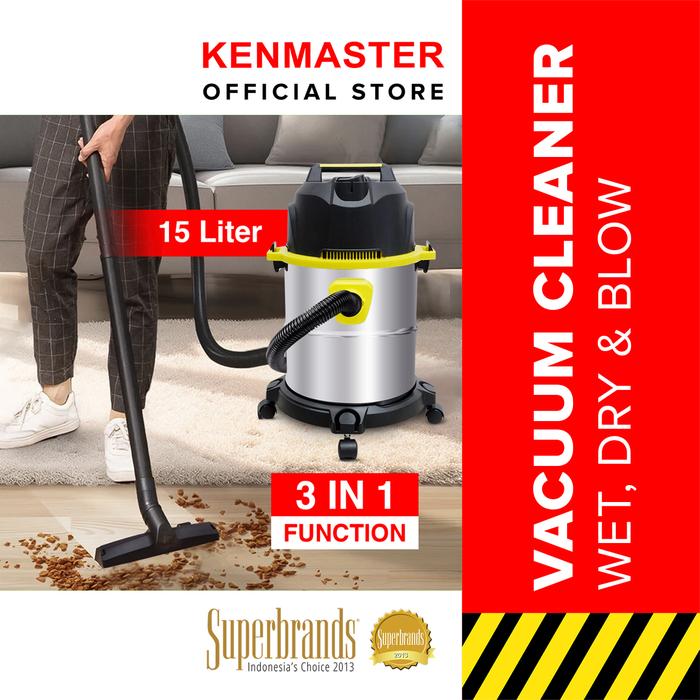 Gambar Kenmaster Vacuum Cleaner KM-360 Wet Blow & Dry / Penyedot Debu Basah & Kering Full Stainless Tank - VACU013 dari Kenmaster Official Store Kota Administrasi Jakarta Utara Tokopedia