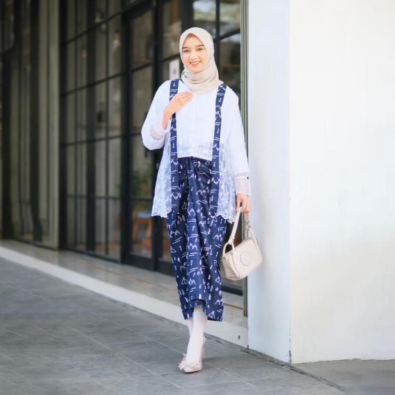 Kebaya Couple Semi S E I A Model Kutu Baru  Set Tunik Lamaran Tunangan Outer Wanita Kekinian Baju Batik Couple Kondangan Rok Lilit 4