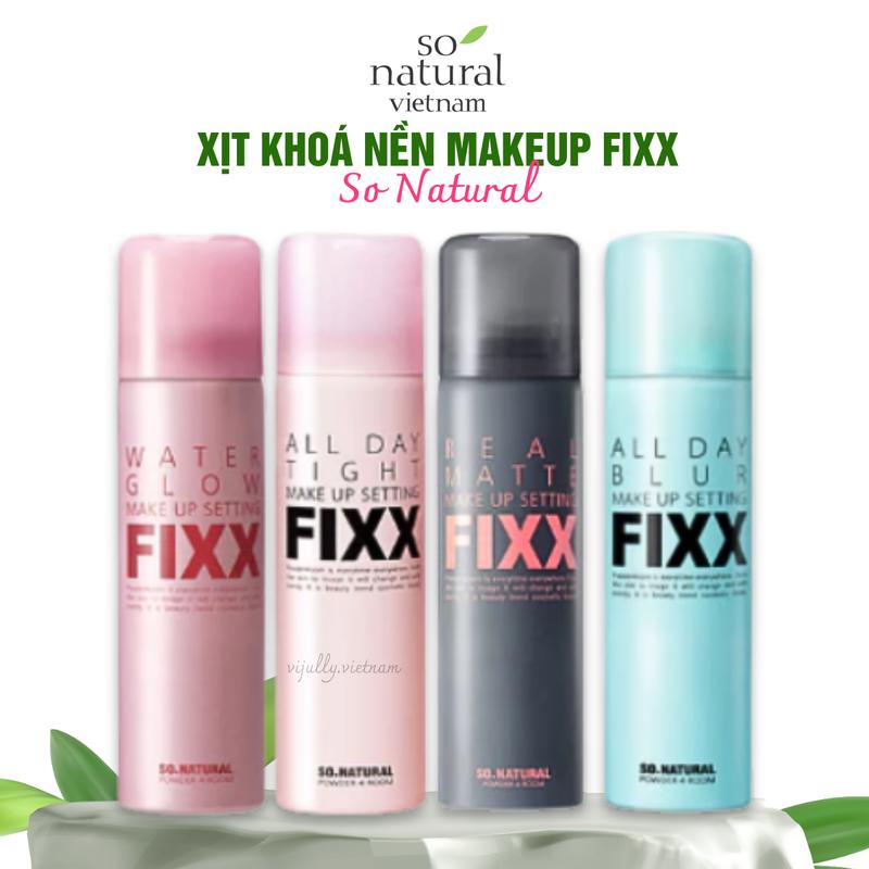   CHÍNH HÃNG  Xịt Khoá Nền So Natural All Day Tight Makeup Setting Fixx 75ml – Giữ Lớp Trang Điểm Lâu Trôi Kiềm Dầu Hiệu Quả khoánềncùng khóa 