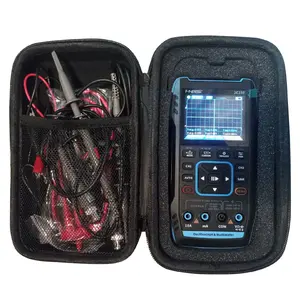 Newest Hard EVA Outdoor Travel Storage Bag Carrying Cover Case for FNIRSI 2C23T 2C53T Handheld Digital Oscilloscope Multimeter - Yellow zipper