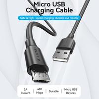 Gambar VENTION CTIBI Kabel Data USB 2.0 Male to Micro USB Male Fast Charging 2A Black Cable Mikro 3M 3 Meter dari Pampam Shop Kab. Tangerang 3 Tokopedia