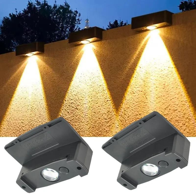Product Introduction of Outdoor 3Led Solar wall Light IP65 Waterproof Automatic Sensor Warm garden Lamp for home Fence Courtyard Gate village Street decoration 9