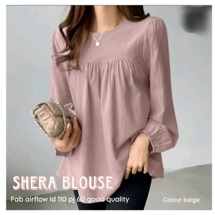 atasan crinkle terbaru bisa cod / baju wanita kekinian / pakaian cantik wanita Airflow Nyaman Airflow Panjang