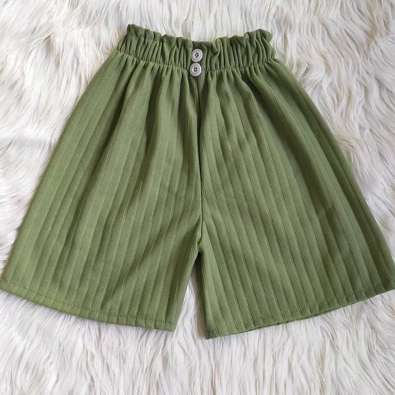 Hotpants Anak Perempuan Bahan Knit Usia 4-12 tahun Celana Fashion Kulot Pendek Santai 2