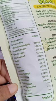Product Review of BUY 1 TAKE 1 AVOCADO GLOW COLLAGEN DRINKS 10 sachet per pouch  Supplement Colagen Beauty Edible Healthcare glowingskin from j**m 0