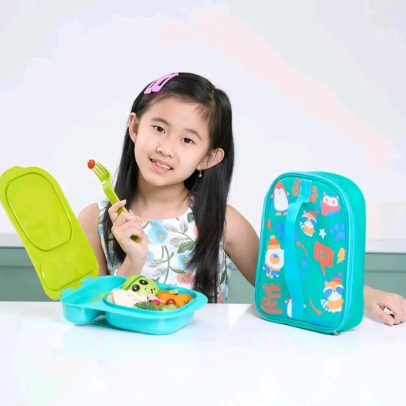 Tas Bekal Anak Kotak Makan LUNCH BAG SET OF 4 PCS Kano tas bekal anak laki laki astronot 2