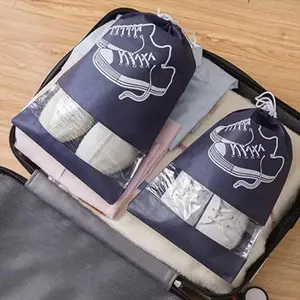 CLAIYDREAM TAS POUCH TRAVEL SEPATU TAS SERUT SEPATU SHOES BAG PENYIMPANAN SEPATU SANDAL KANTONG SEPATU TALI SERUT MURAH