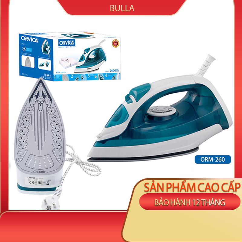 Bàn là hơi nước cầm tay chính hãng Bulla x Orvica BH 12 tháng Bàn ủi khô là phẳng nhanh chóng phù hợp cho mọi loại vải