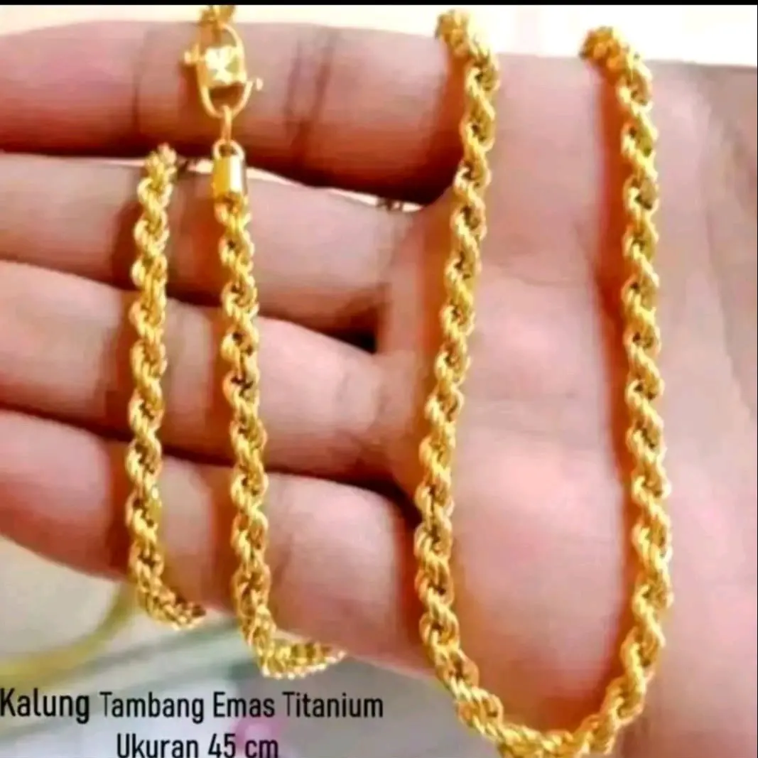 Kalung E.m.a.s 12gr asli free surat pembelian ( kalung tambang p45cm
