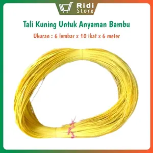 Tali kuning,Tali bakul,Tali boboko,Tali anyaman Bambu,Tali Rambatan isi 10 ikat kecil