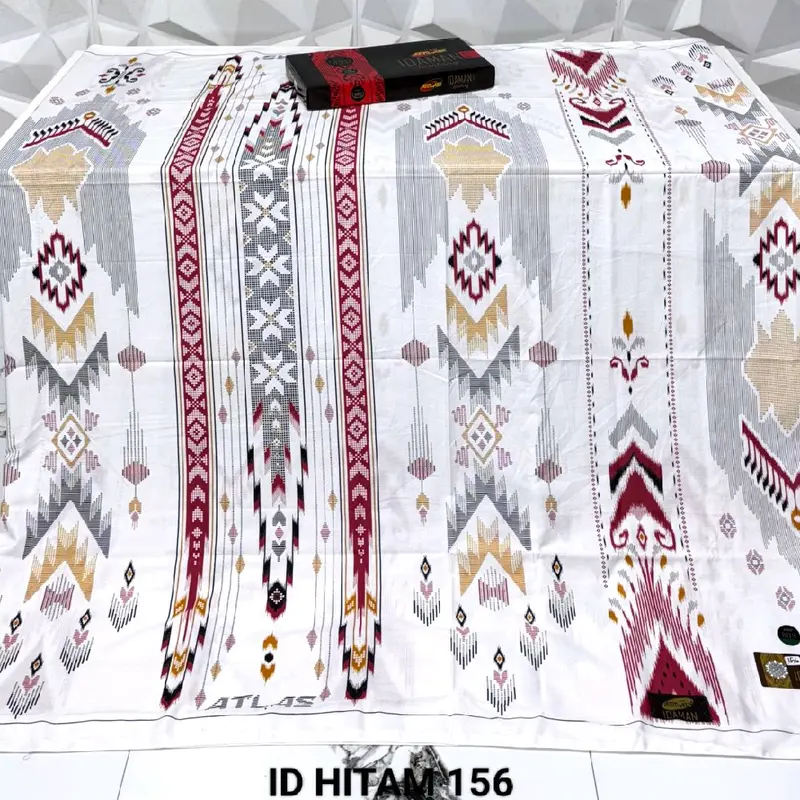 SARUNG ATLAS IDAMAN KEMBANG 555 MOTIF BHS SGE SGS SWL SJE Nyaman Gold Katun 6