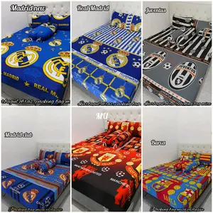 Sprei karet sudut motif bola 90,100,120,140,160,180,200