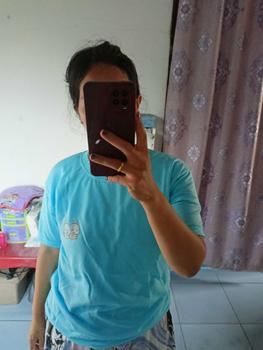 Product Review of 90rb Dapat 6 Pcs Kaos Wanita Motif Blind Eye Lengan Pendek Bahan Babyterry Slim-fitting Cocok Untuk Santai from f**n 2