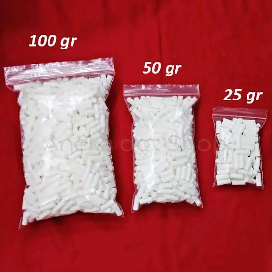 Kapas cotton penyaring udara kualitas premium kemasan 100gr